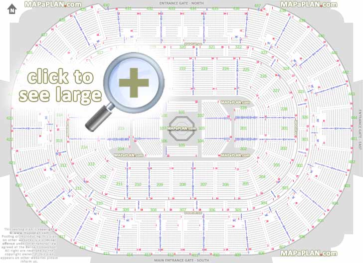 ufc mma fights fully seated setup chart viewer main entrance gates exit detailed map wheelchair disabled handicap accessible seating san manuel premium club level Anaheim Honda Center seating chart