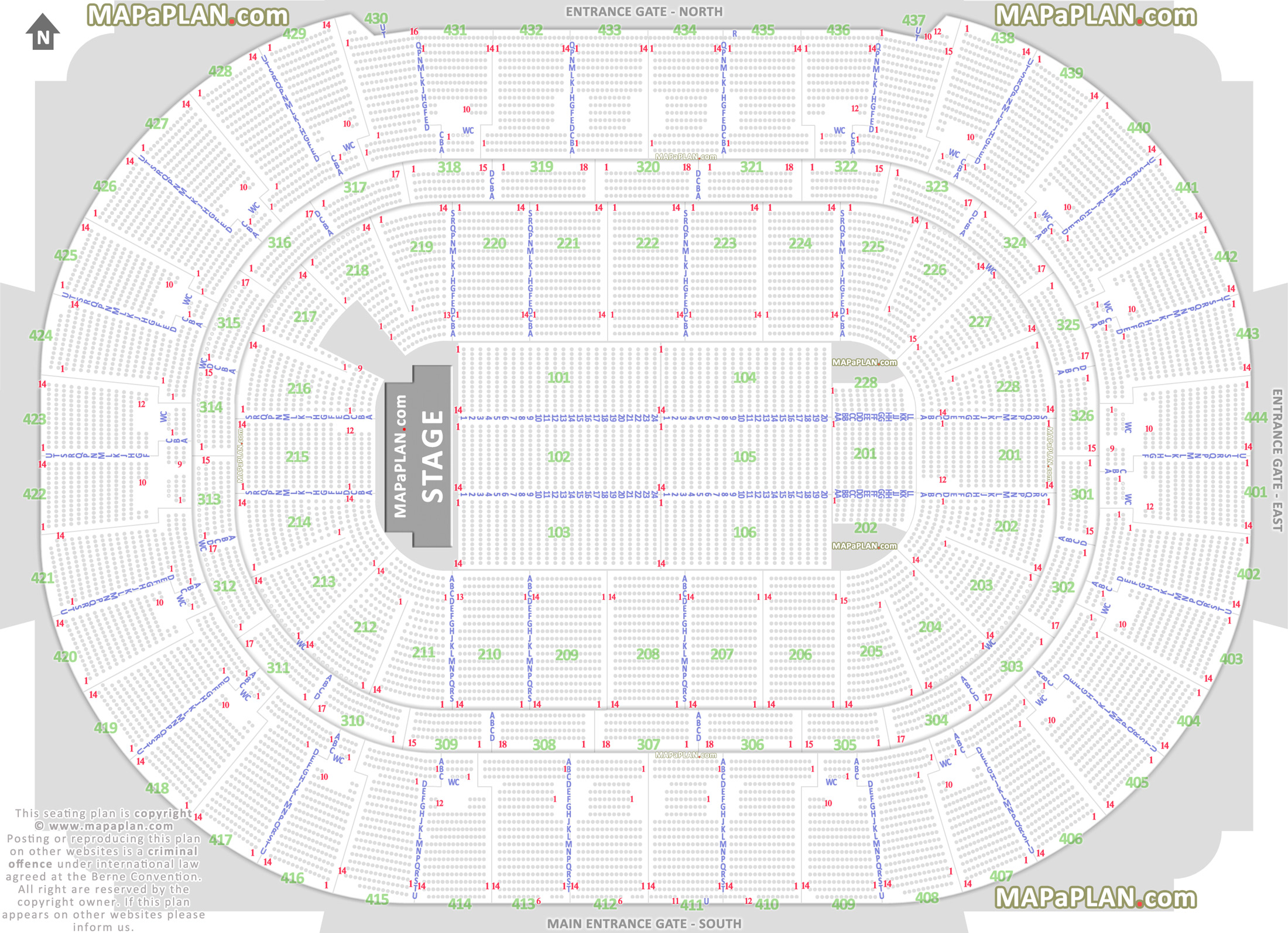 Anaheim Seating Chart