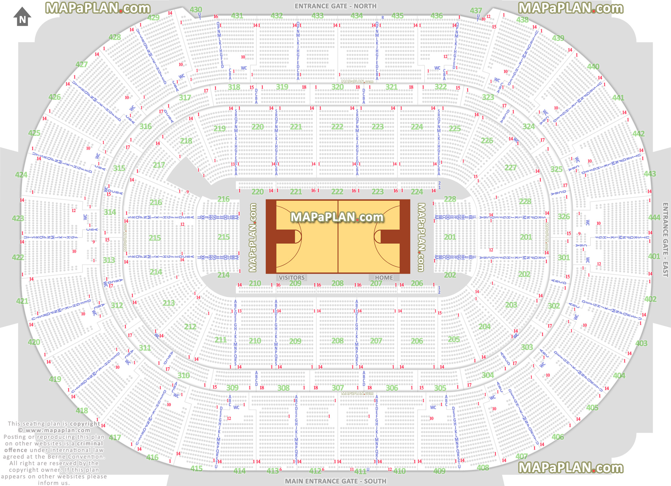 Honda Seating Chart