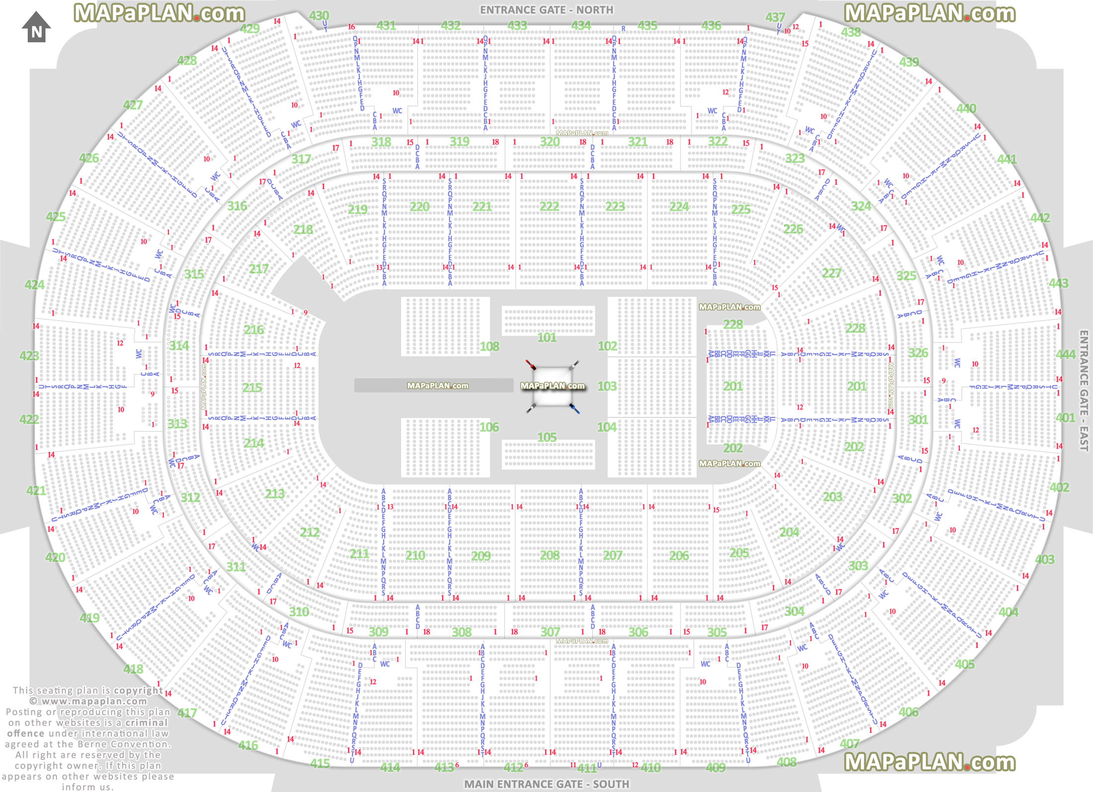 Honda Center Seating Chart Hockey