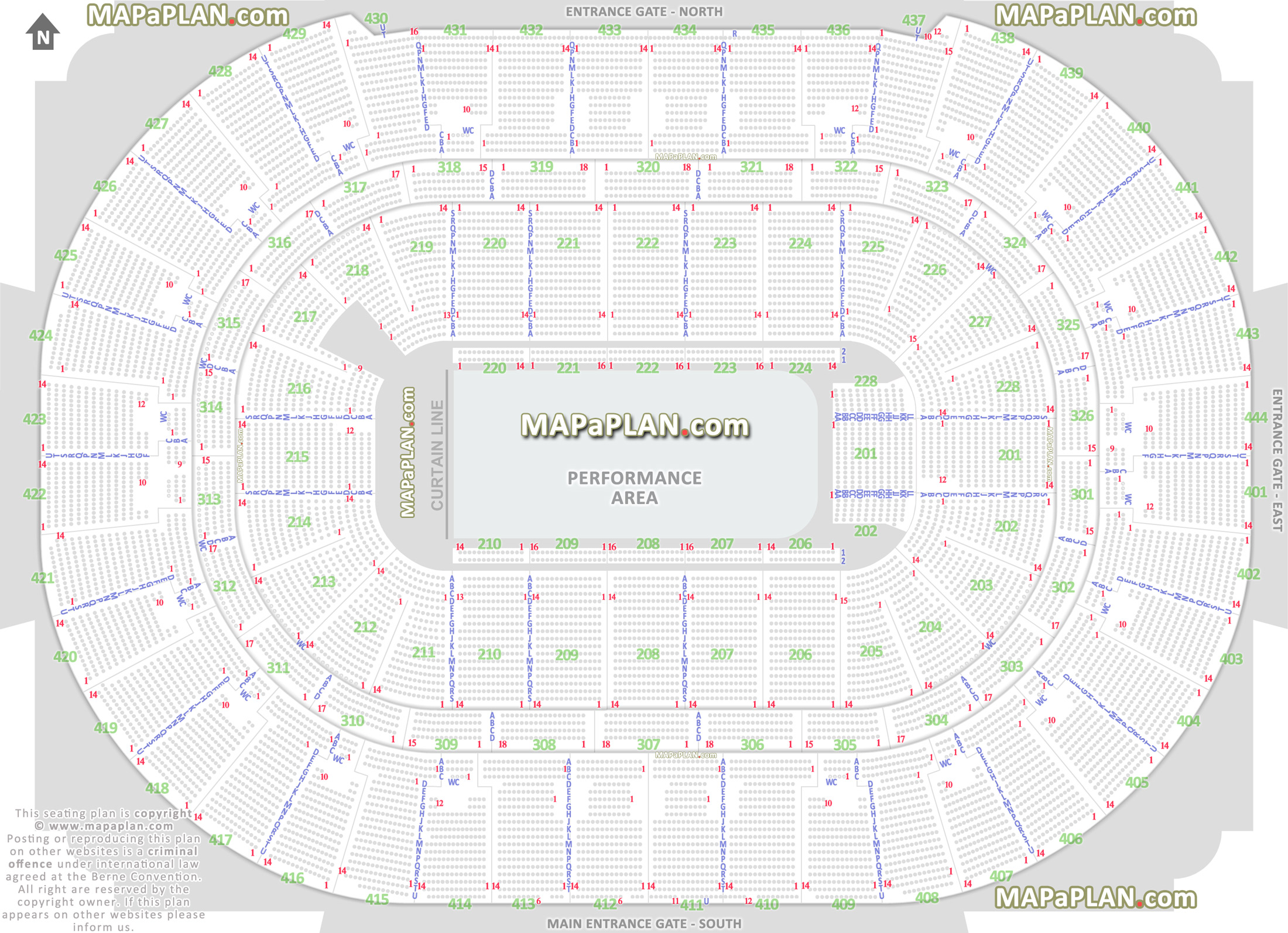 Honda Center Nitro Circus Seating Chart