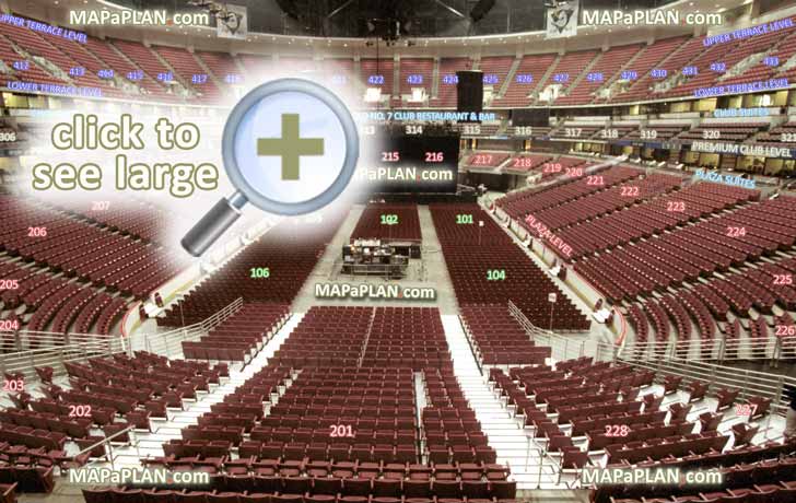 Honda Center seat & row numbers detailed seating chart ...