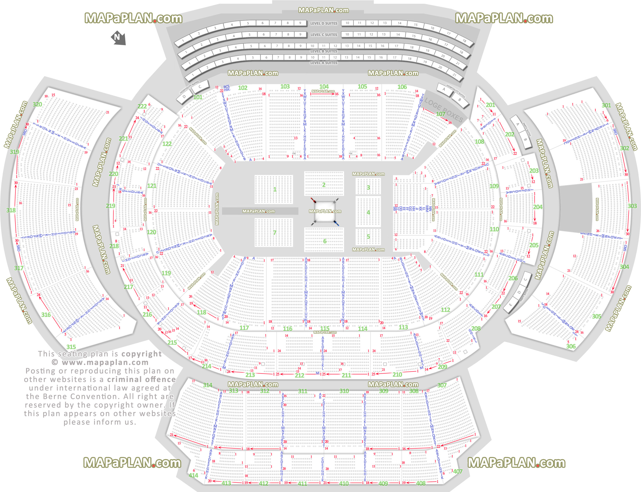 Arena Wwe Seating Chart