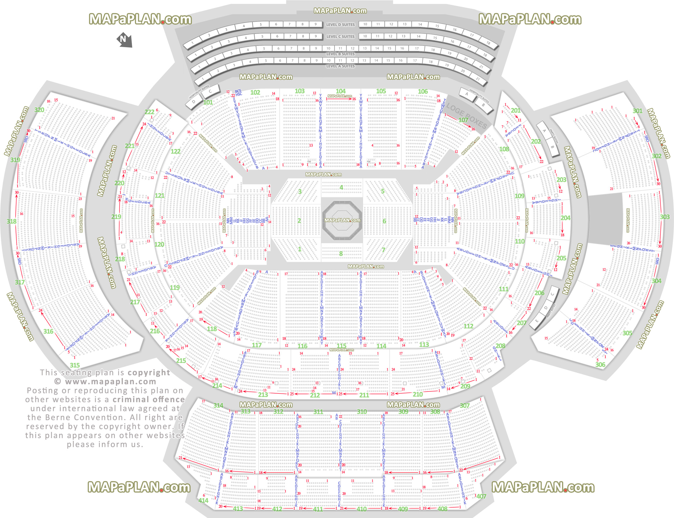 Ufc Seating Chart