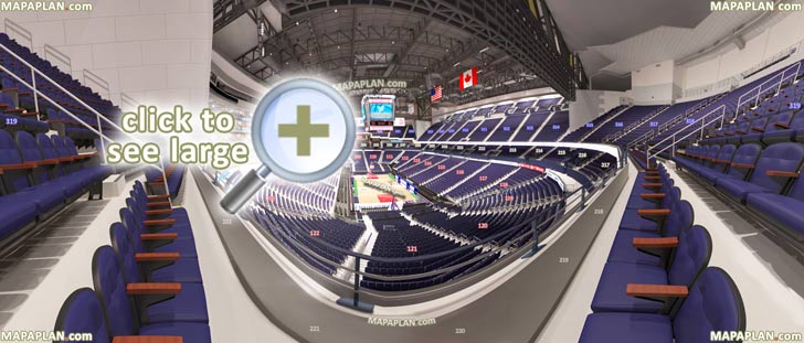 view section 319 row a seat 10 hawks image level 100 200 300 400 club loge boxes heineken party hospitality suites Atlanta State Farm Arena seating chart
