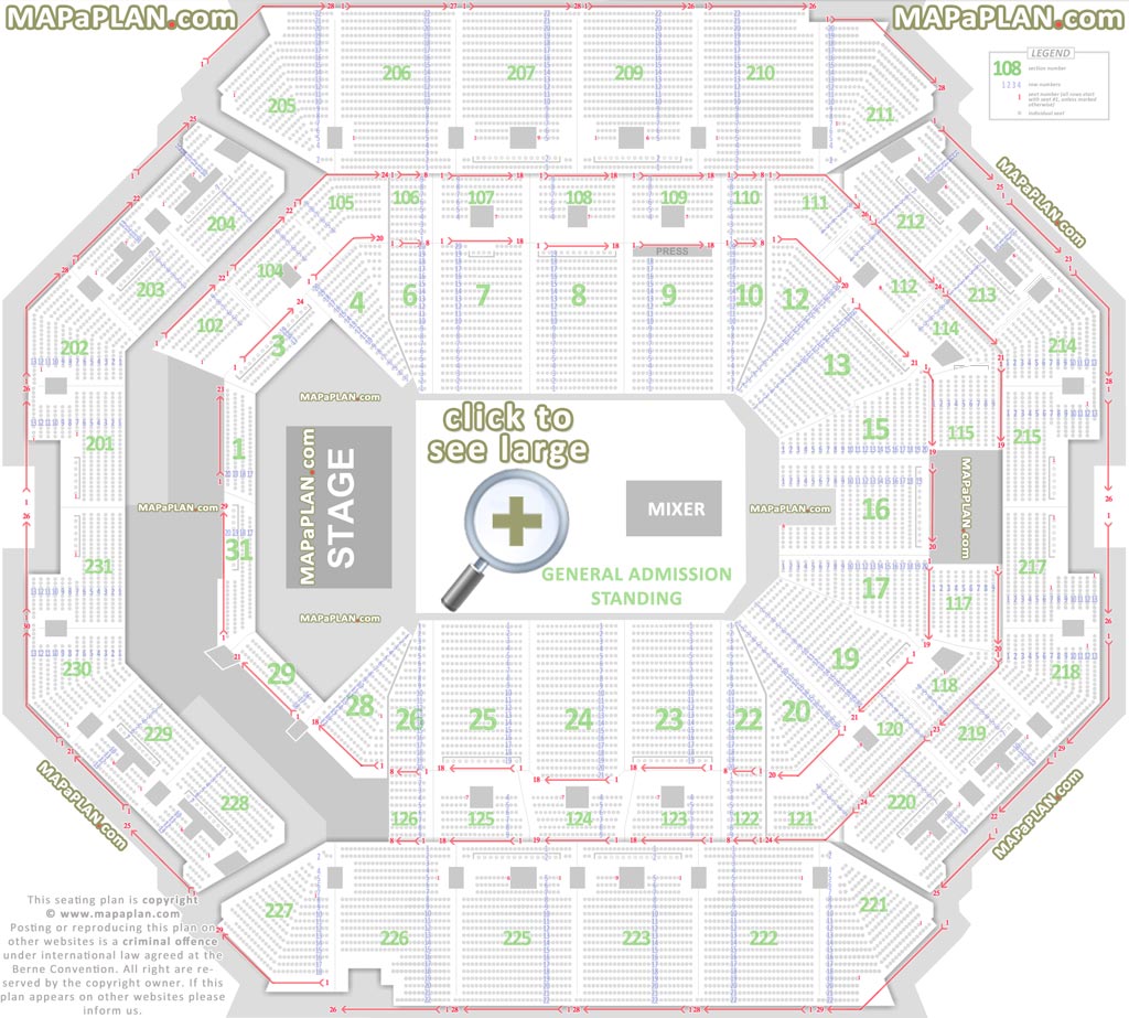 Barclays Center Detailed Seating Chart Seat Numbers