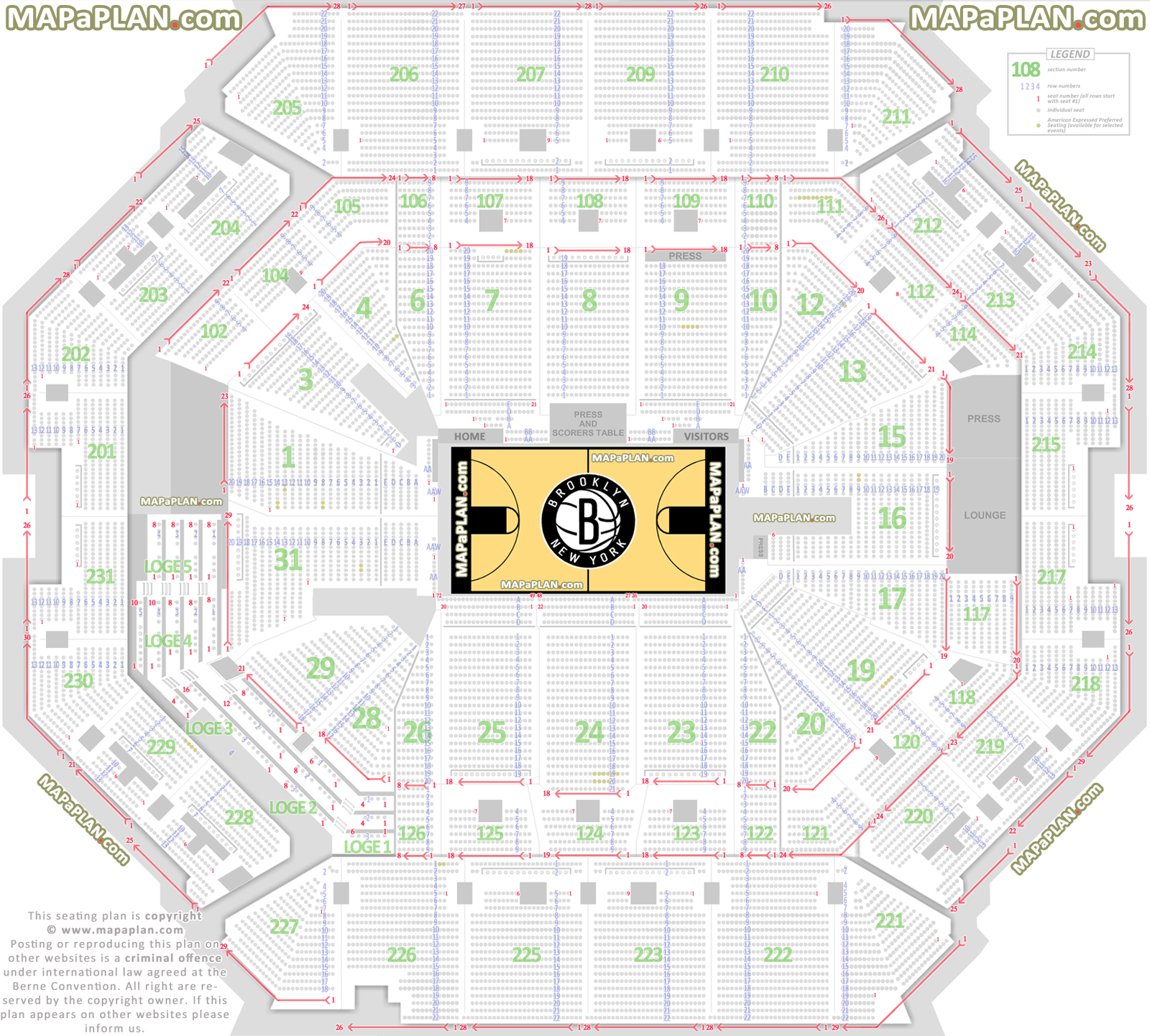 Barclays Center Seating Chart Virtual