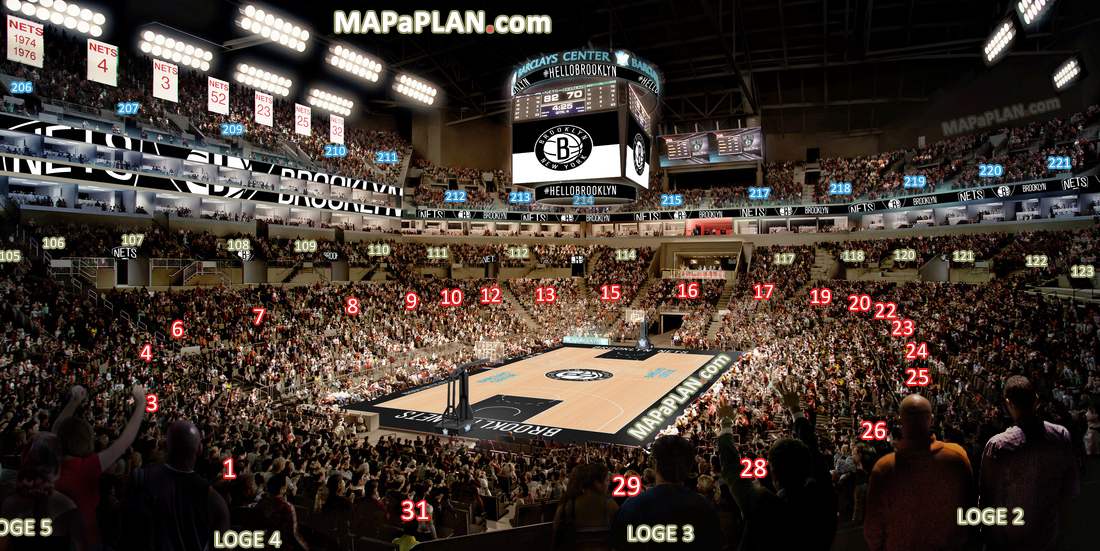 Brooklyn Nets Seating Chart With Seat Numbers