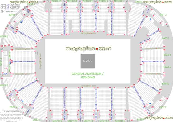 Bjcc Arena Detailed Seating Chart