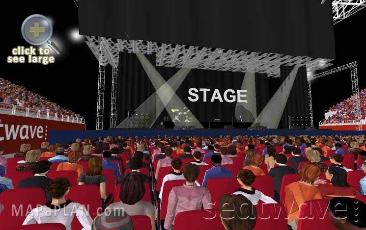 Block A Row K View from my seat NEC virtual tour Birmingham Resorts World Arena NEC seating plan