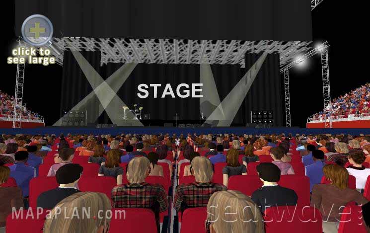Block B Row L Front rows best centre seats view Birmingham Resorts World Arena NEC seating plan
