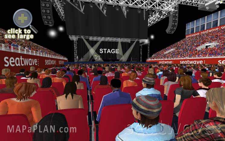 Block D Row C Viewing experience layout Birmingham Resorts World Arena NEC seating plan