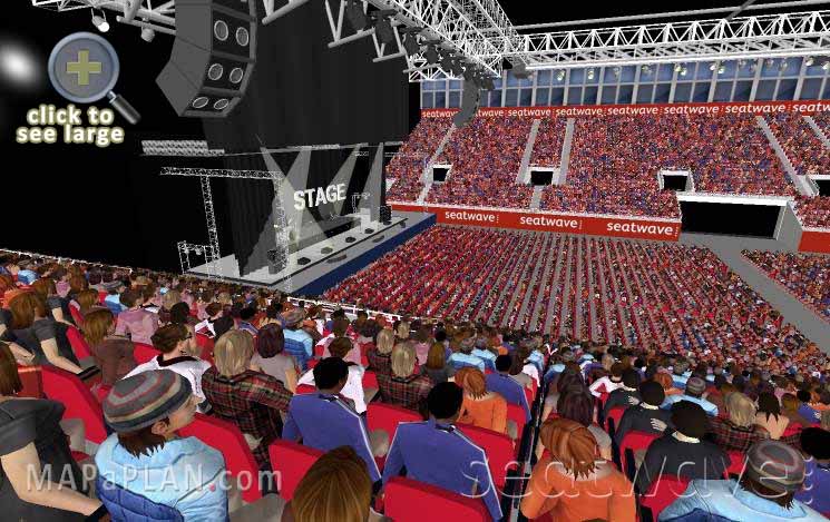 Block 16 Row Q View Birmingham Resorts World Arena NEC seating plan