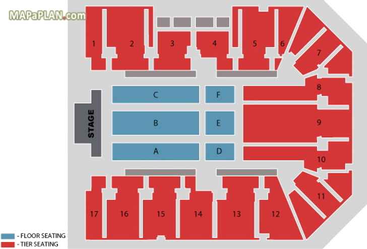 Birmingham Genting Arena NEC (LG Arena) detailed seat