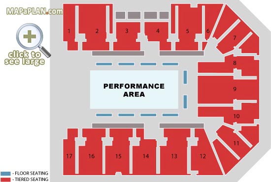 Holiday on Ice find your seats diagram Birmingham Resorts World Arena NEC seating plan