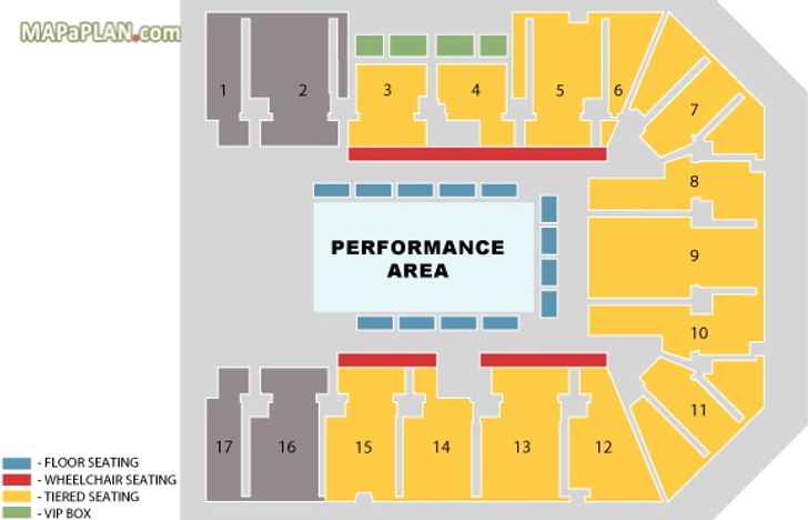 Disney on Ice performance area Birmingham Resorts World Arena NEC seating plan