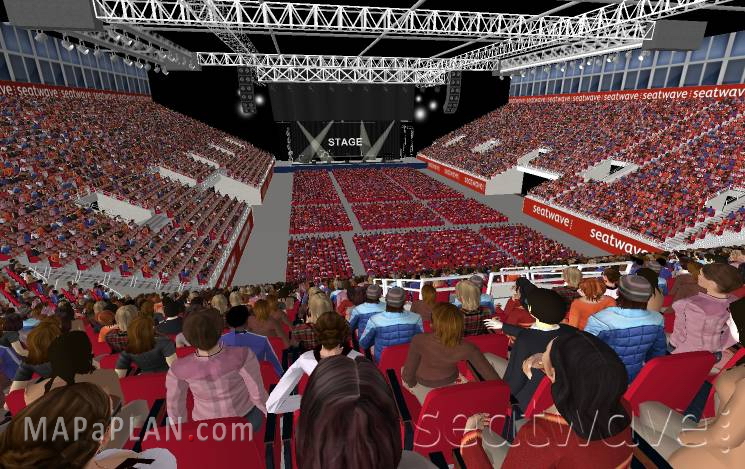 Block 10 Row YY Upper level section Birmingham Resorts World Arena NEC seating plan