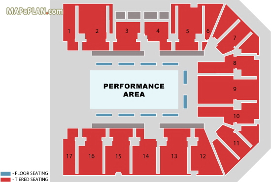 Birmingham Genting Arena NEC (LG Arena) - Holiday on Ice - Find your seats diagram