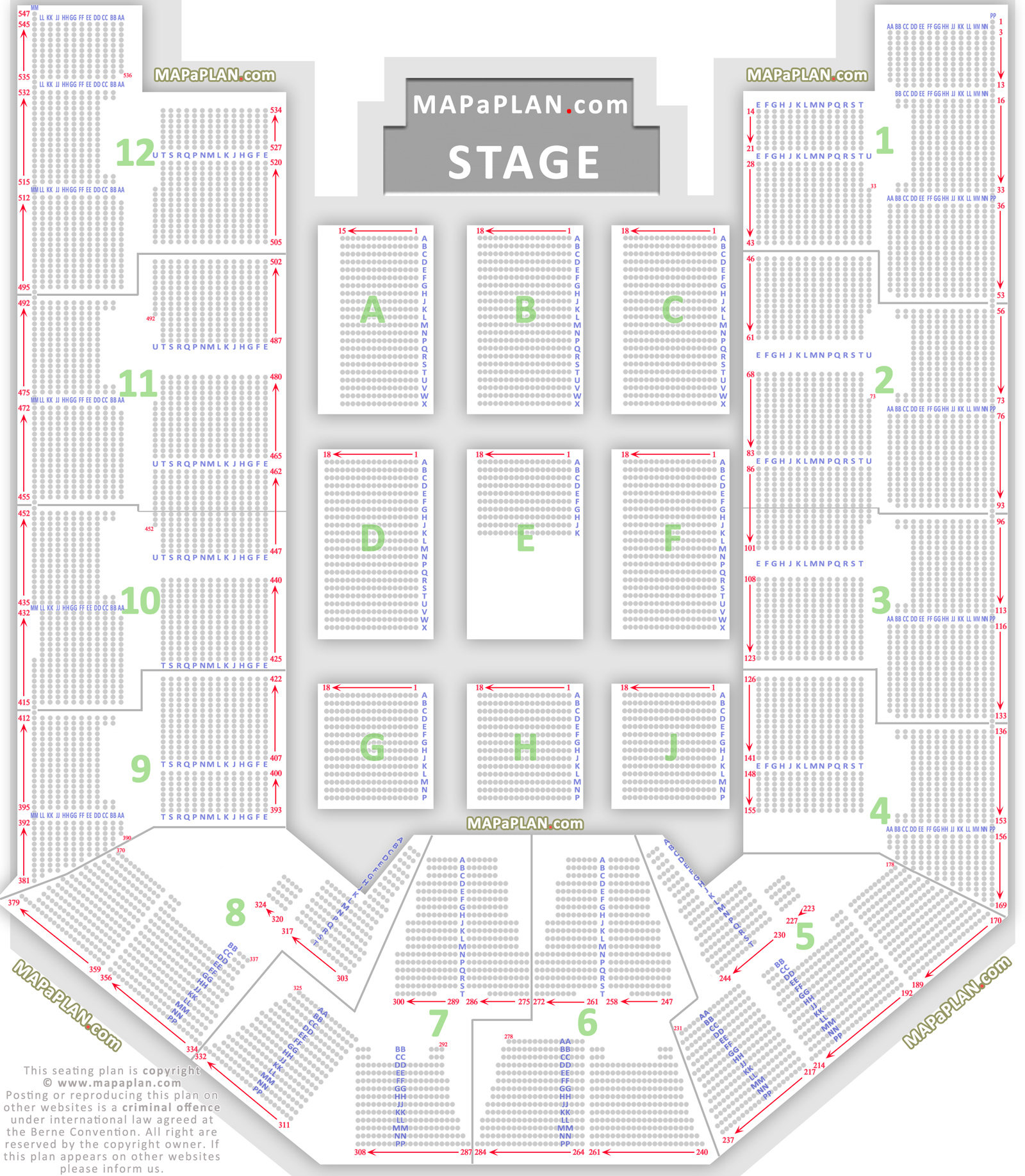 Big Super Arena Seating Chart