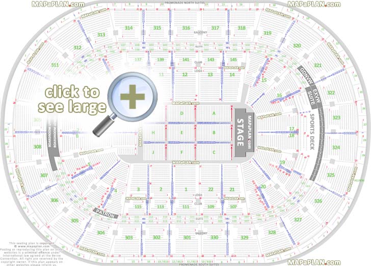 Boston TD Garden seat numbers detailed seating plan