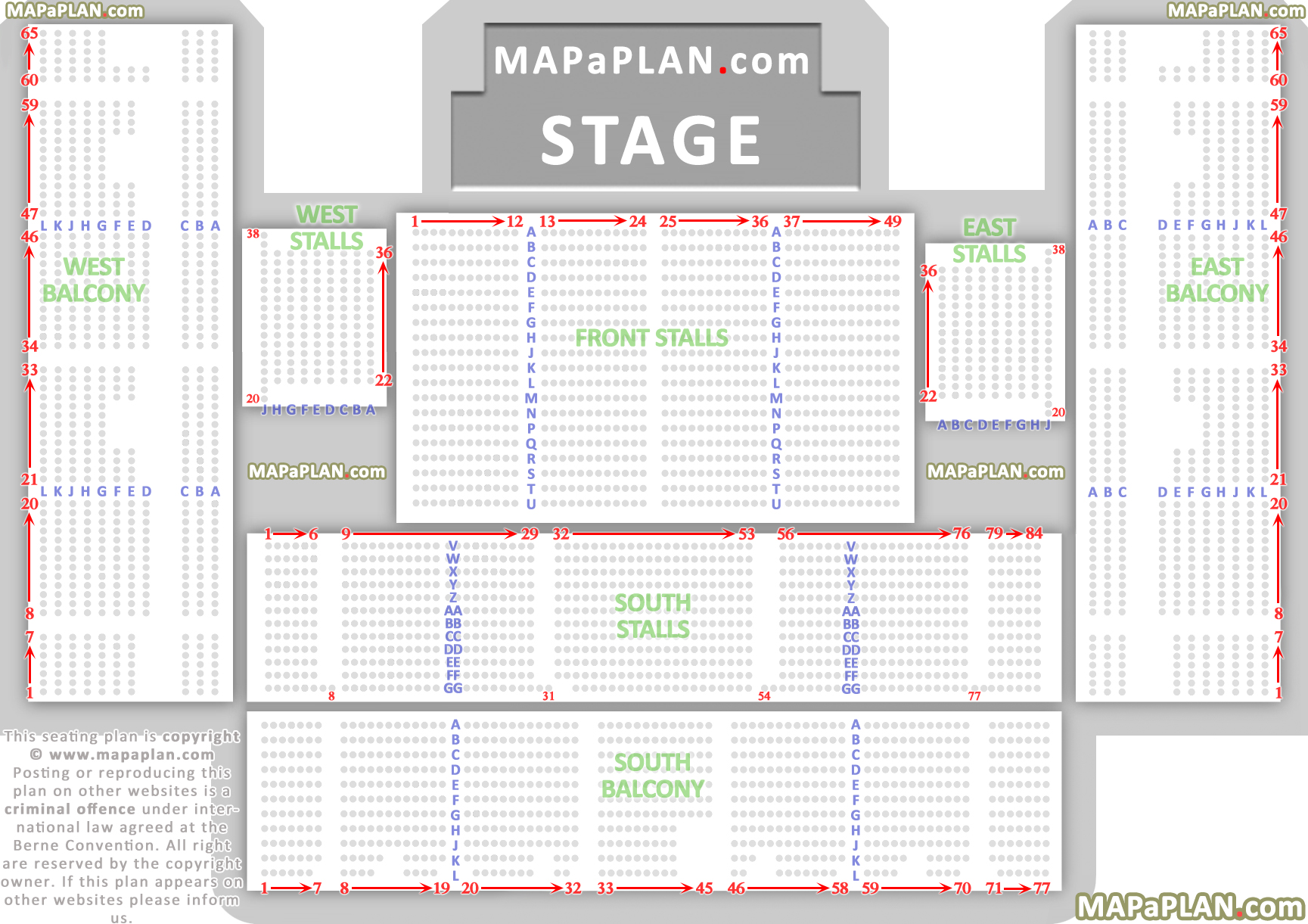 Brighton Music Hall Seating Chart