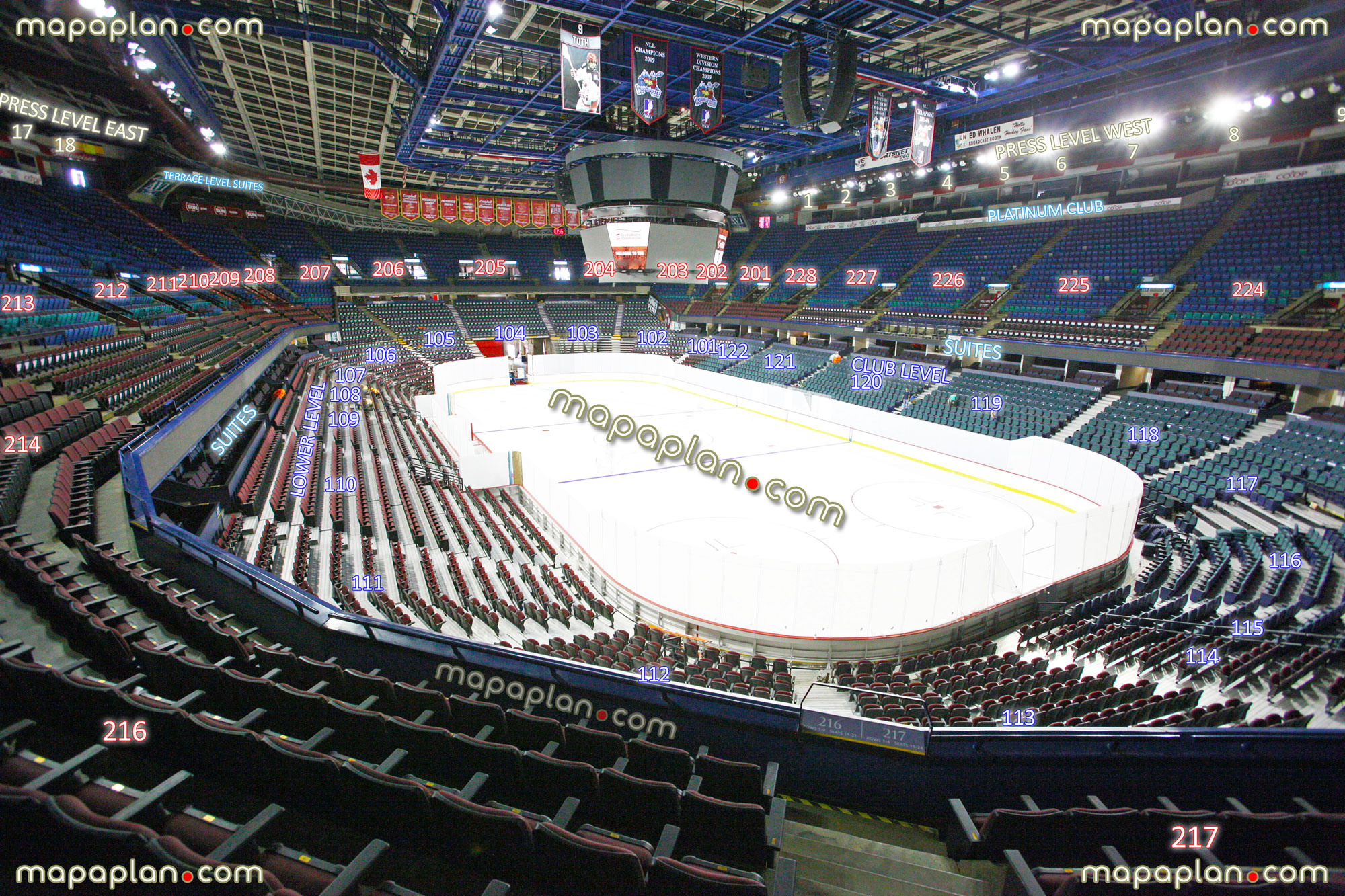 Flames Central Seating Chart