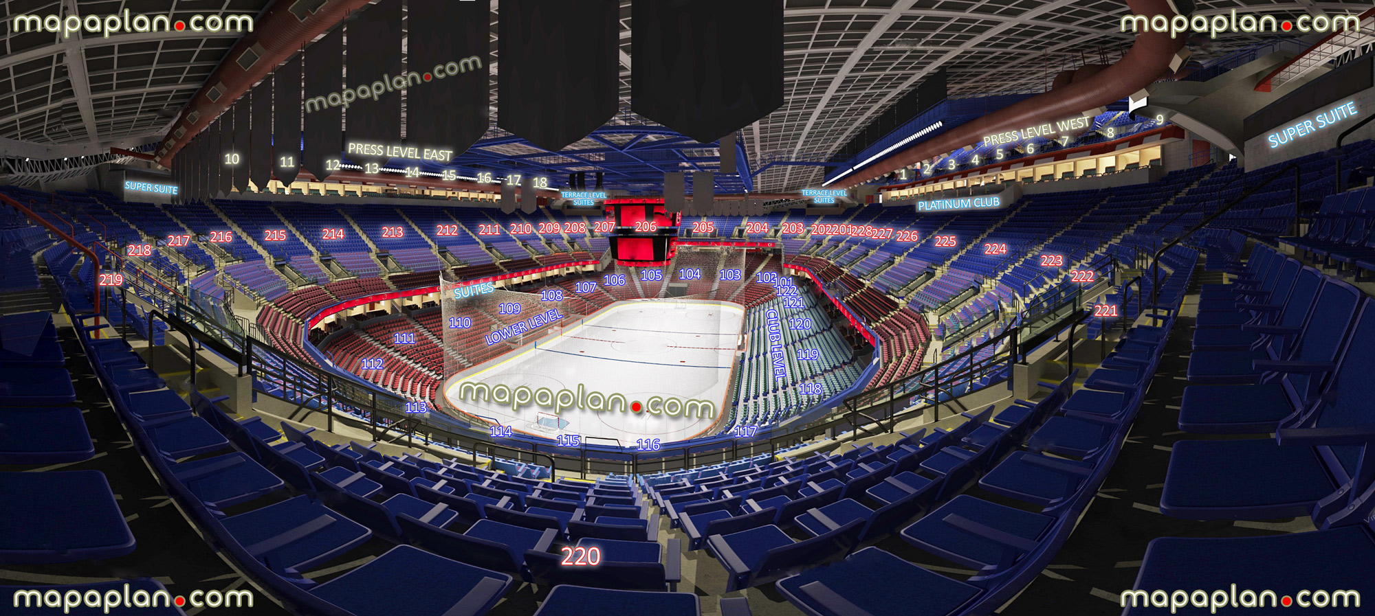 The Saddledome Seating Chart