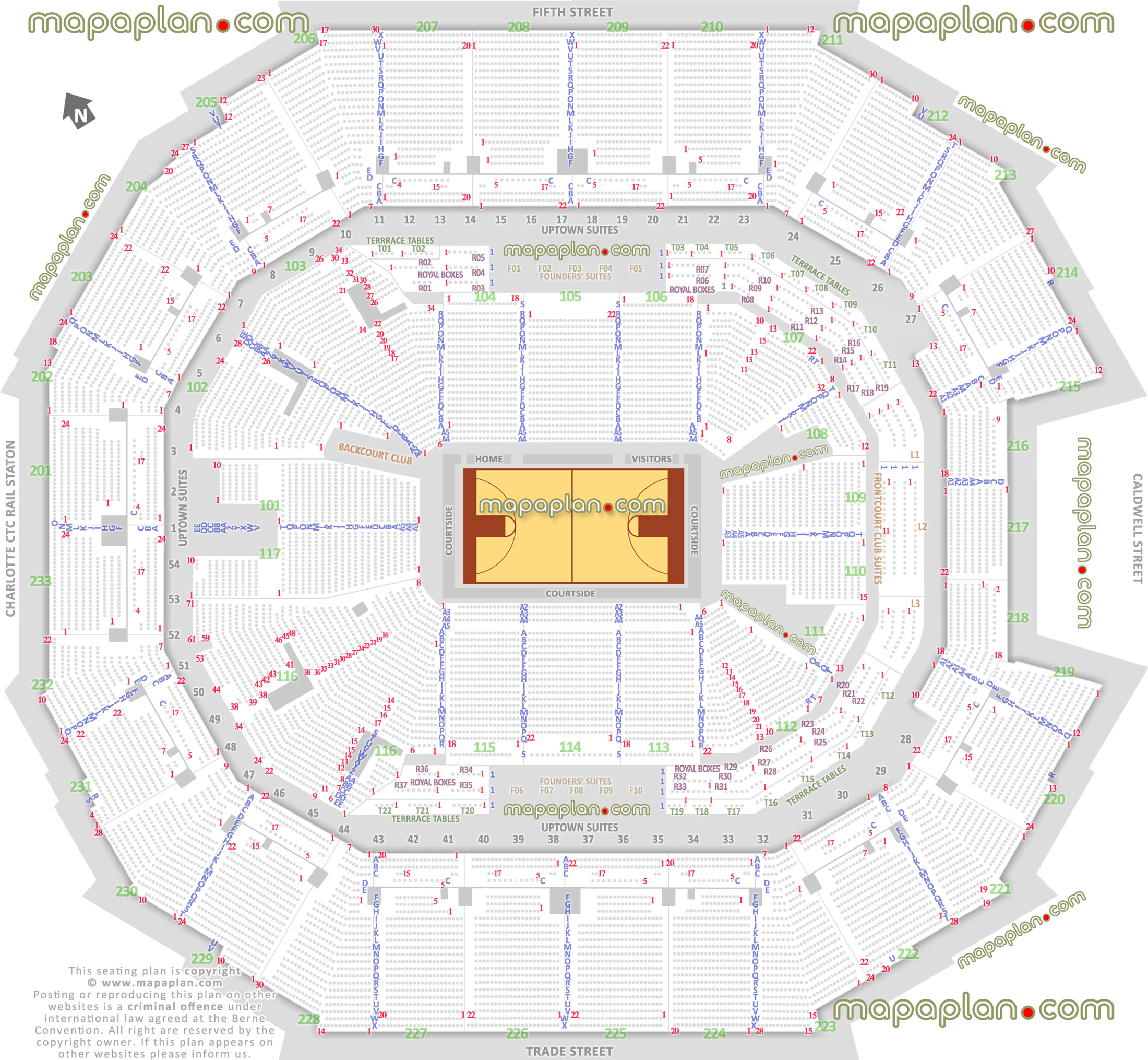 Charlotte Amphitheater Seating Chart