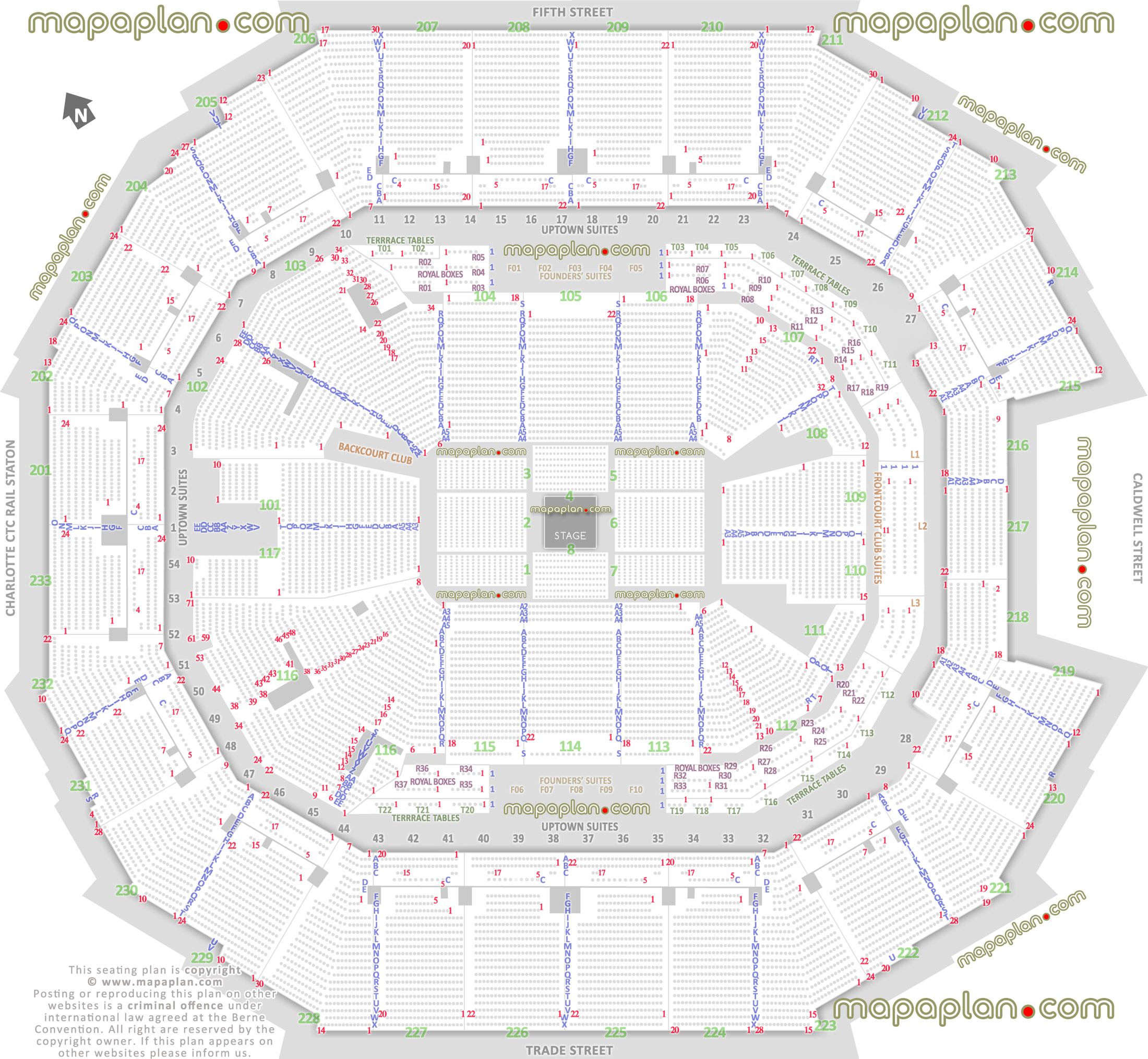 concert stage round printable virtual layout 360 degree arrangement diagram seats row lower upper sections frontcourt backcourt club uptown founders party suites lawn a1 a2 a3 a4 a5 a b c d e f g h i j k l m n o p q r s t u v w x y z aa bb cc dd ee Charlotte Spectrum Center seating chart