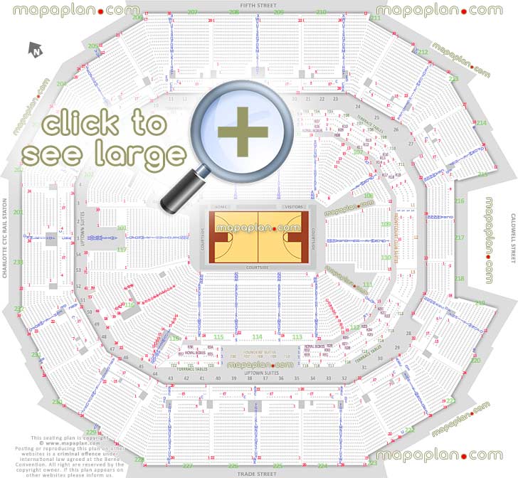 basketball plan charlotte hornets nba 49ers ncaa tournament games arena stadium diagram individual find seat locator seats row seats rows numbered upper lower level sections 101 102 103 104 105 106 107 108 109 110 111 112 113 114 115 116 117 Charlotte Spectrum Center seating chart