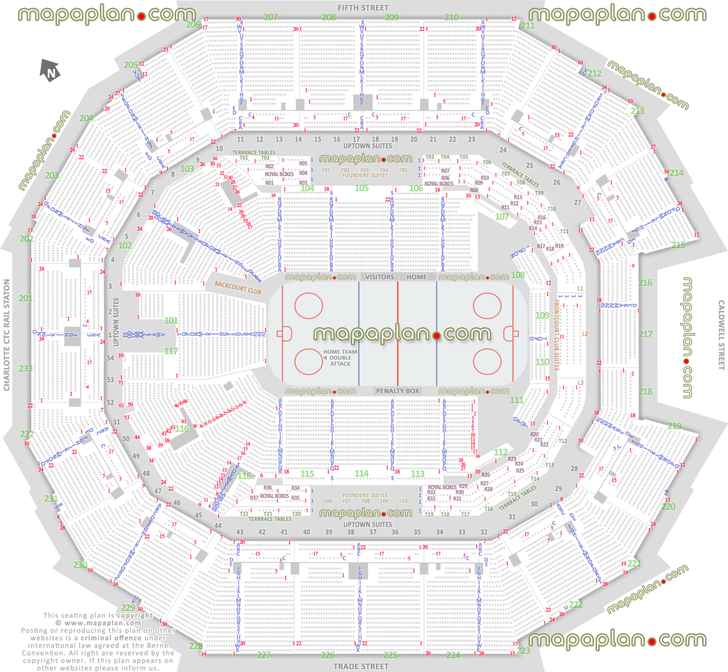 Spectrum Center Seating Chart Rows