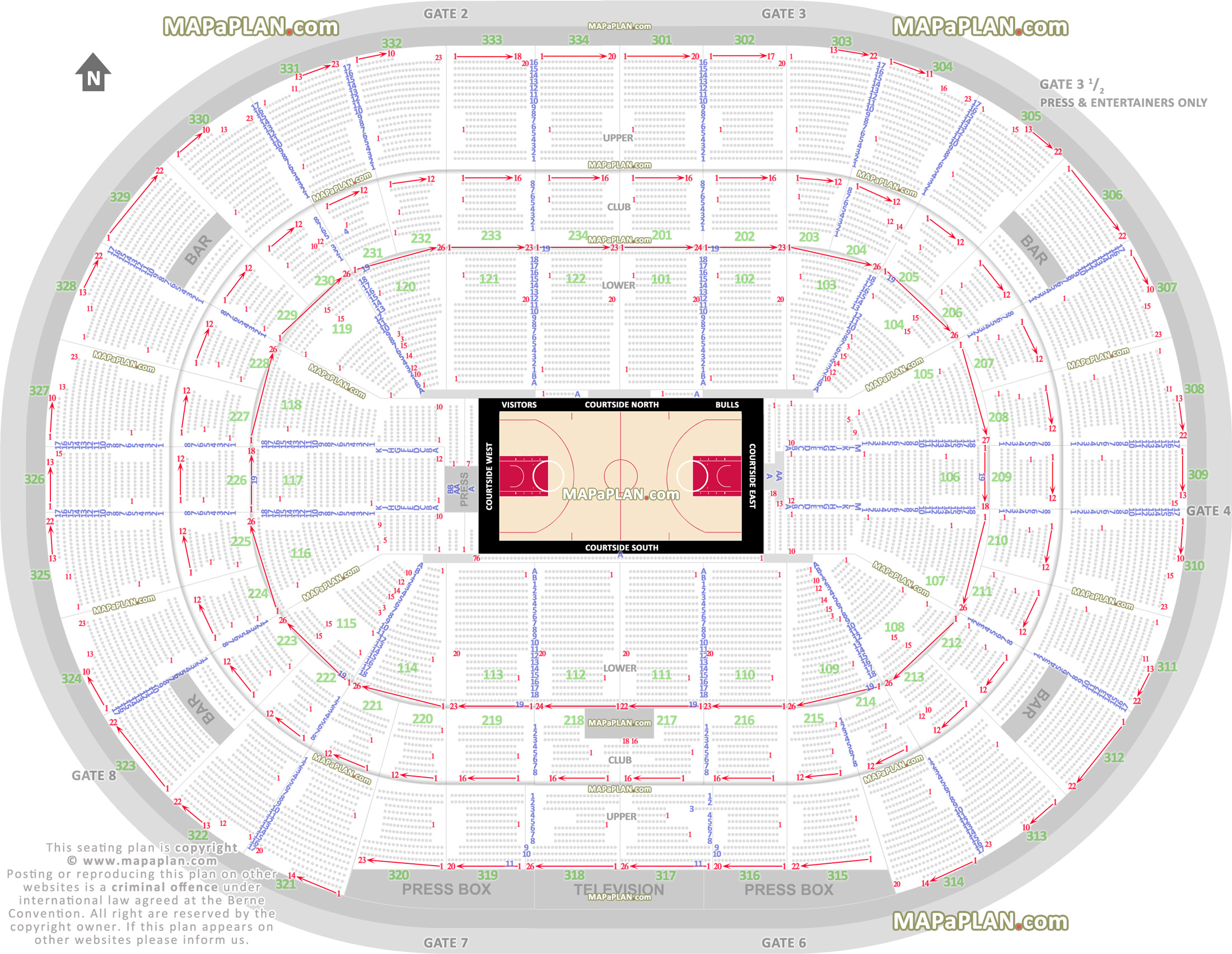 United Center Bulls Seating Chart