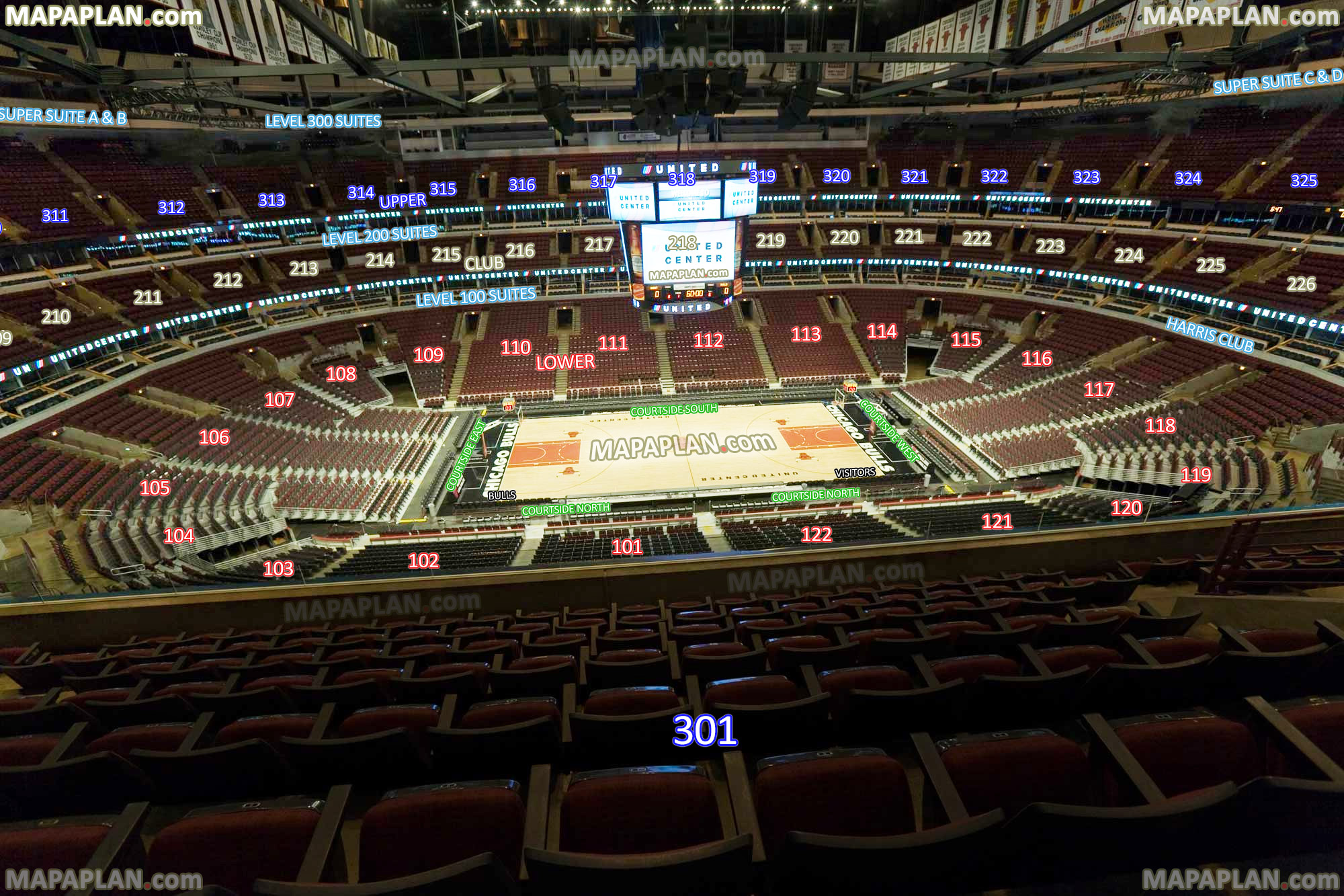 United Center Concert Seating Chart View