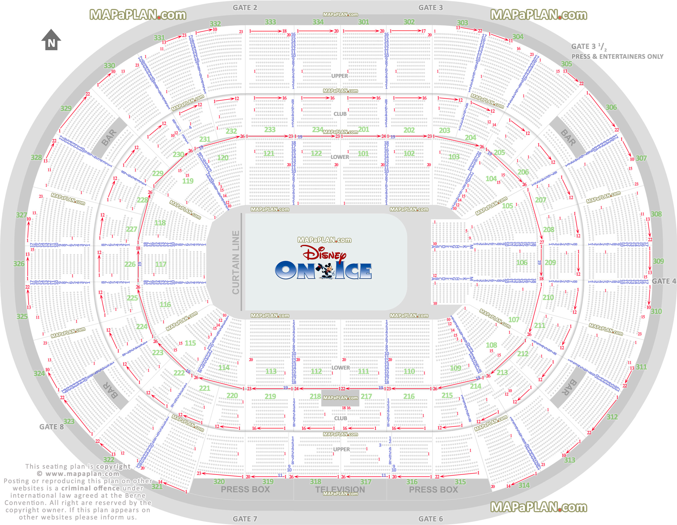 Boardwalk Hall Seating Chart Disney On Ice