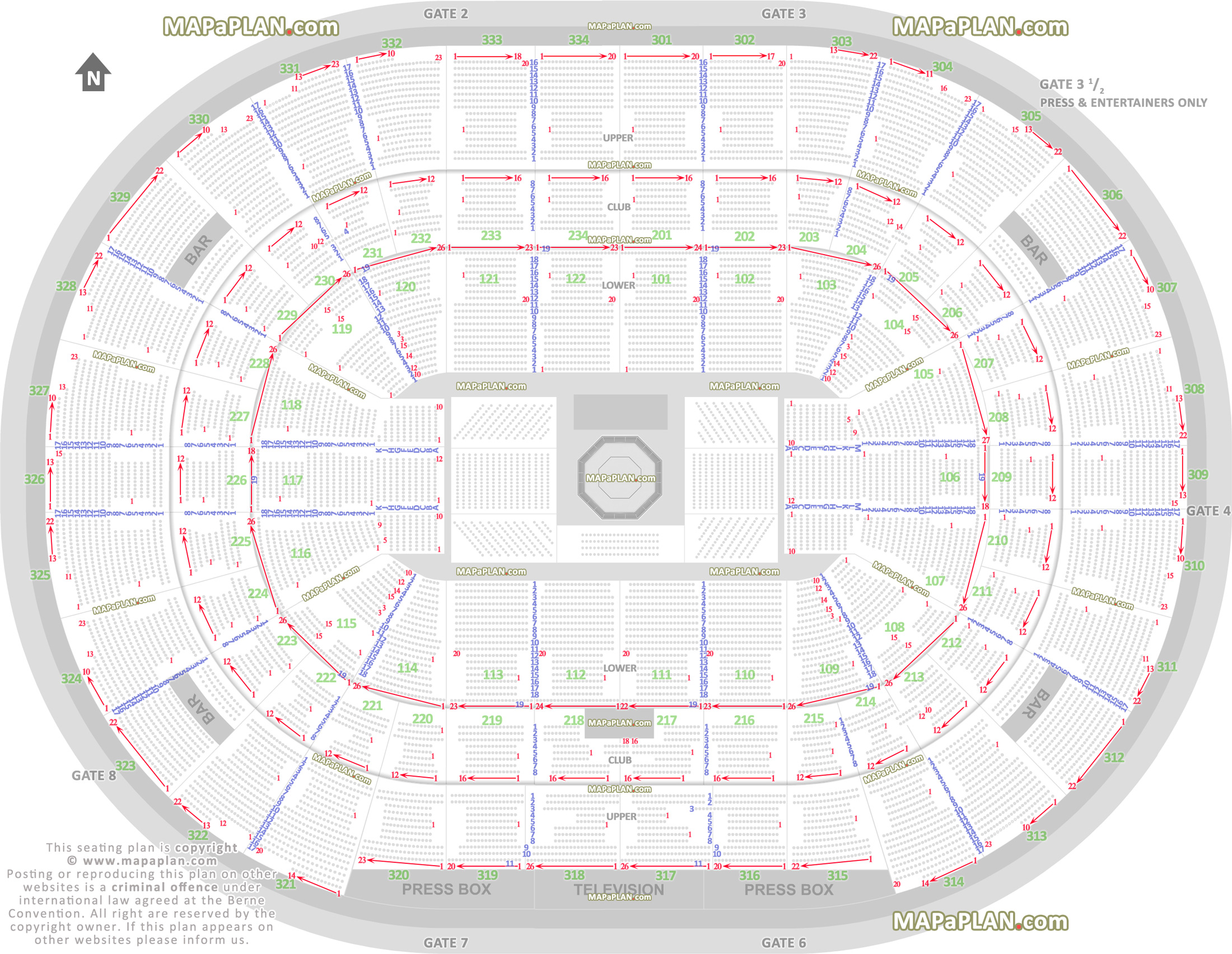 The Forum Seating Chart Mma