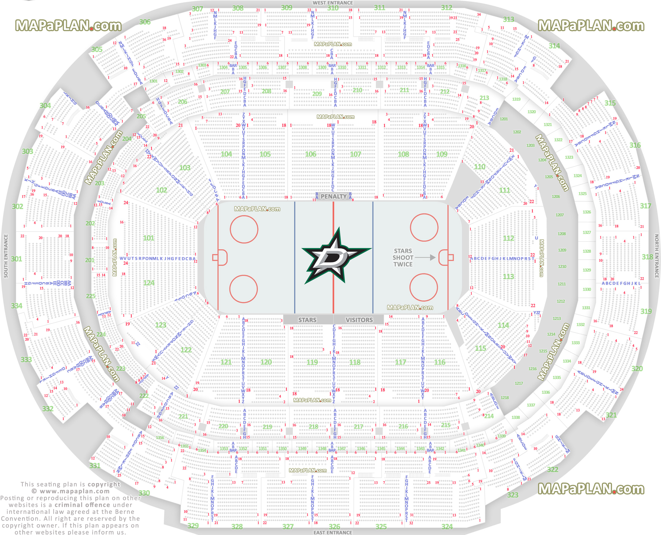 Aac Stars Seating Chart