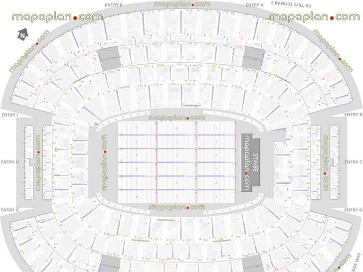 Dallas Cowboys Football Stadium Seating Chart