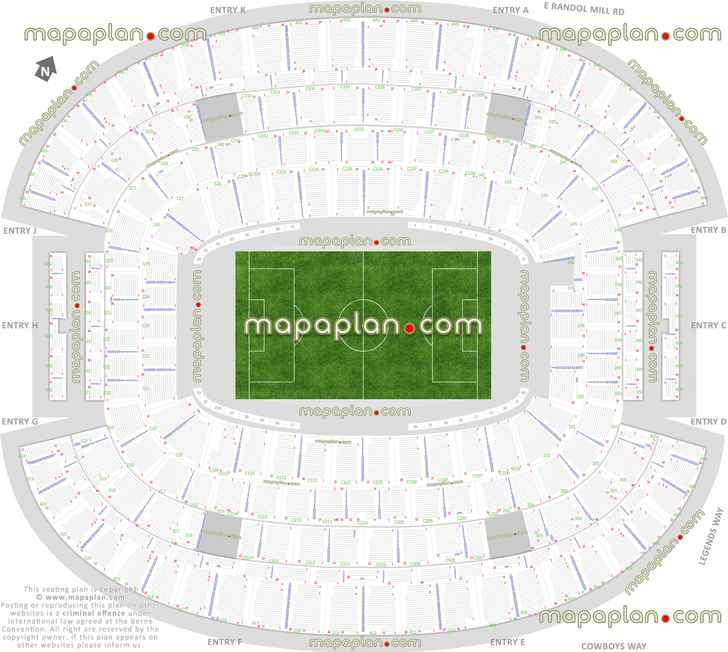 Cowboy Stadium Virtual Seating Chart