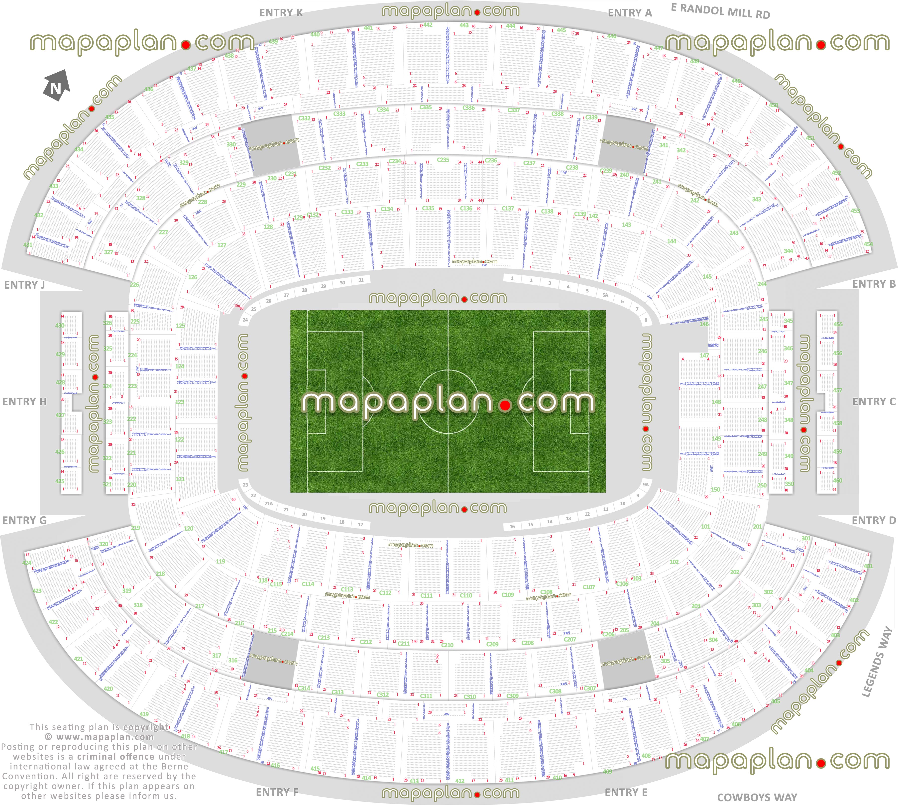 Dallas Cowboys 3d Seating Chart