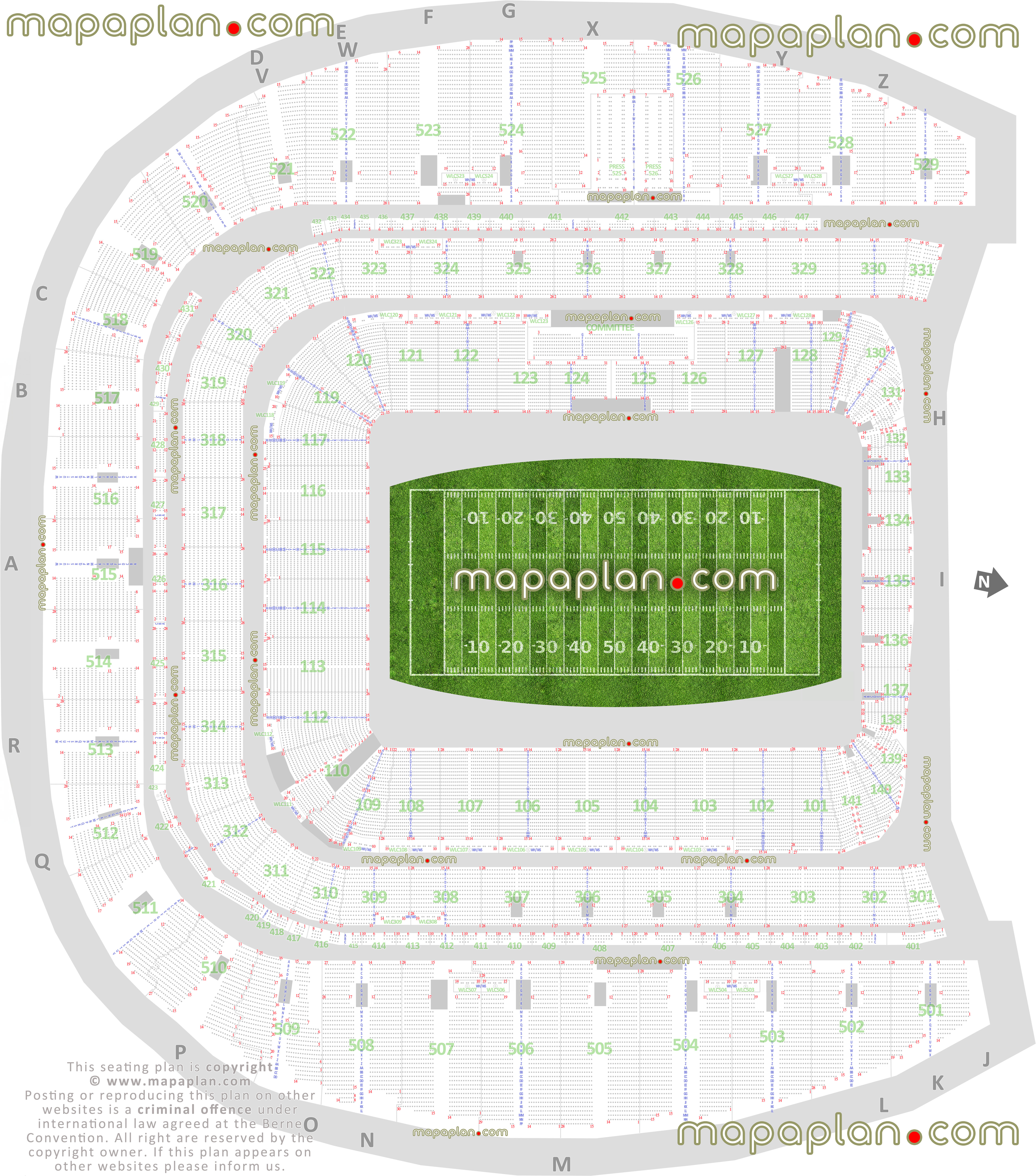 Dublin Aviva Stadium seating plan american college football arena interactive seating checker plan seat numbers per row committee press sections entrances arrangement ticket prices sections review diagram