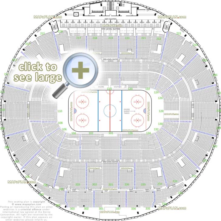 edmonton oilers nhl oil kings ice hockey game rink exact venue map with gold silver club executive terrace colonnade gallery box suites individual seat finder Edmonton Northlands Coliseum seating chart