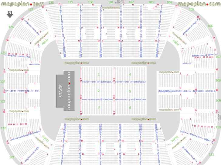 Intrust Bank Arena Seating Chart With Rows