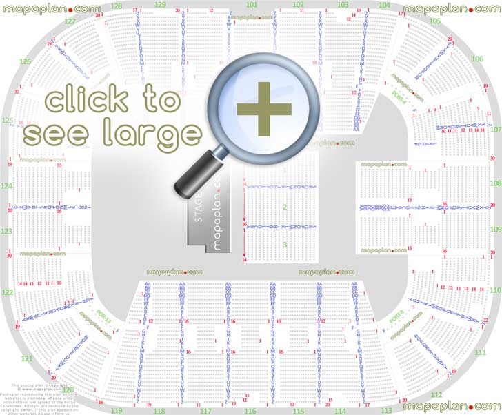 1st Mariner Arena Interactive Seating Chart
