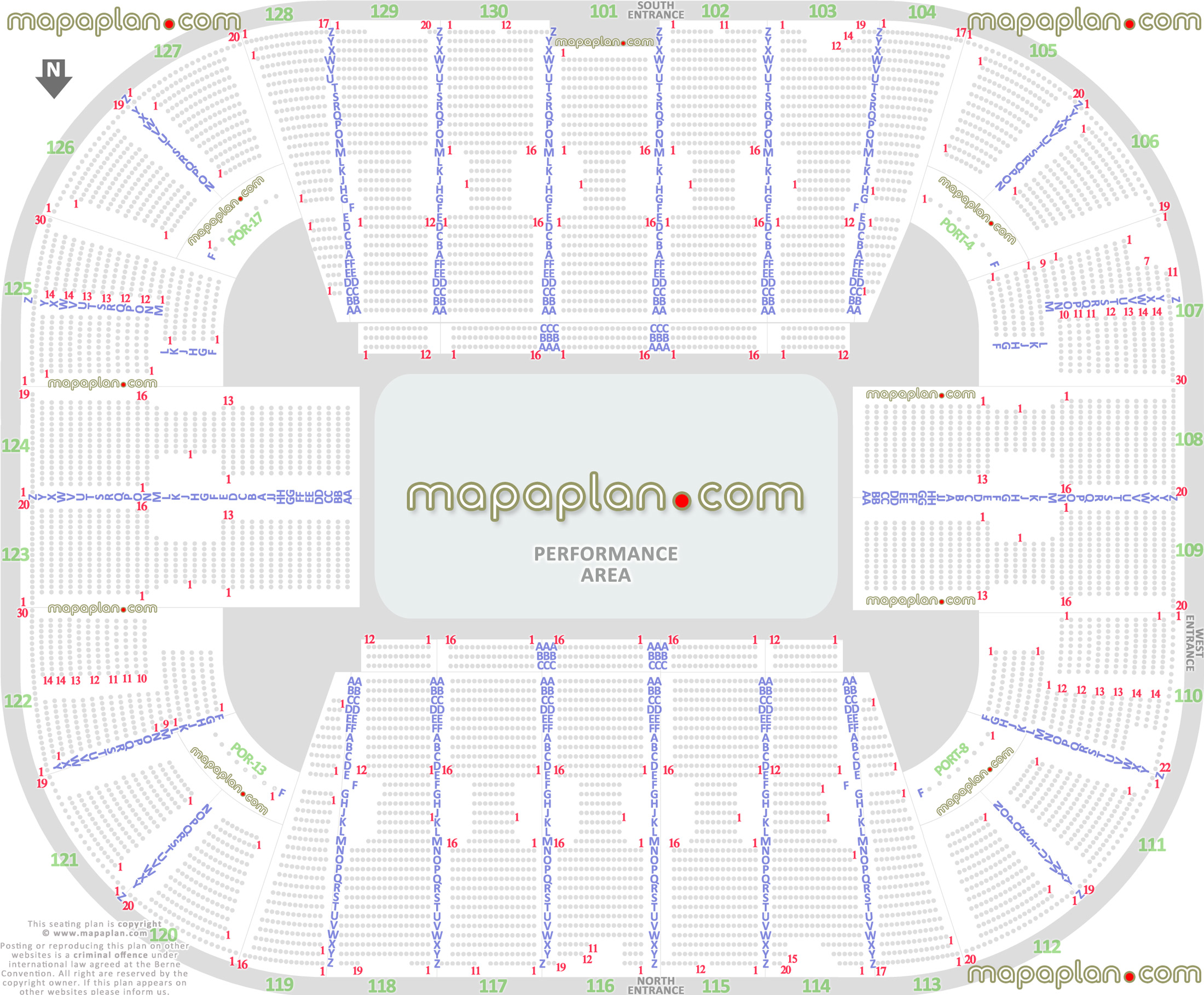 performance area shows sport events ringling bros sesame street live pbr professional bull riders rodeo cirque soleil graduation jingle ball nitro circus arenacross volleyball best good bad worst partial obstructed view seat numbers chart Fairfax EagleBank Arena seating chart