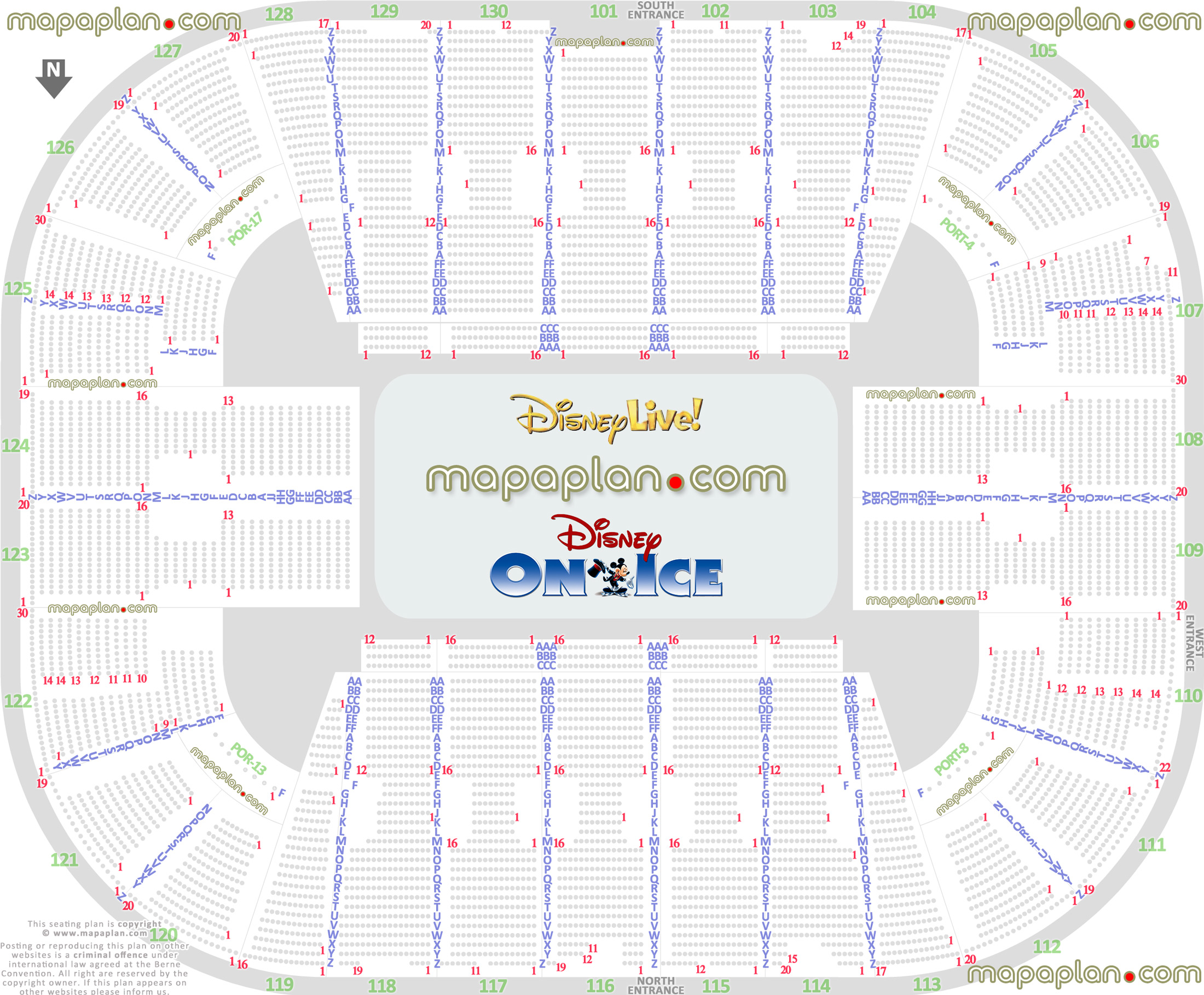 Disney On Ice Eagle Bank Arena Seating Chart