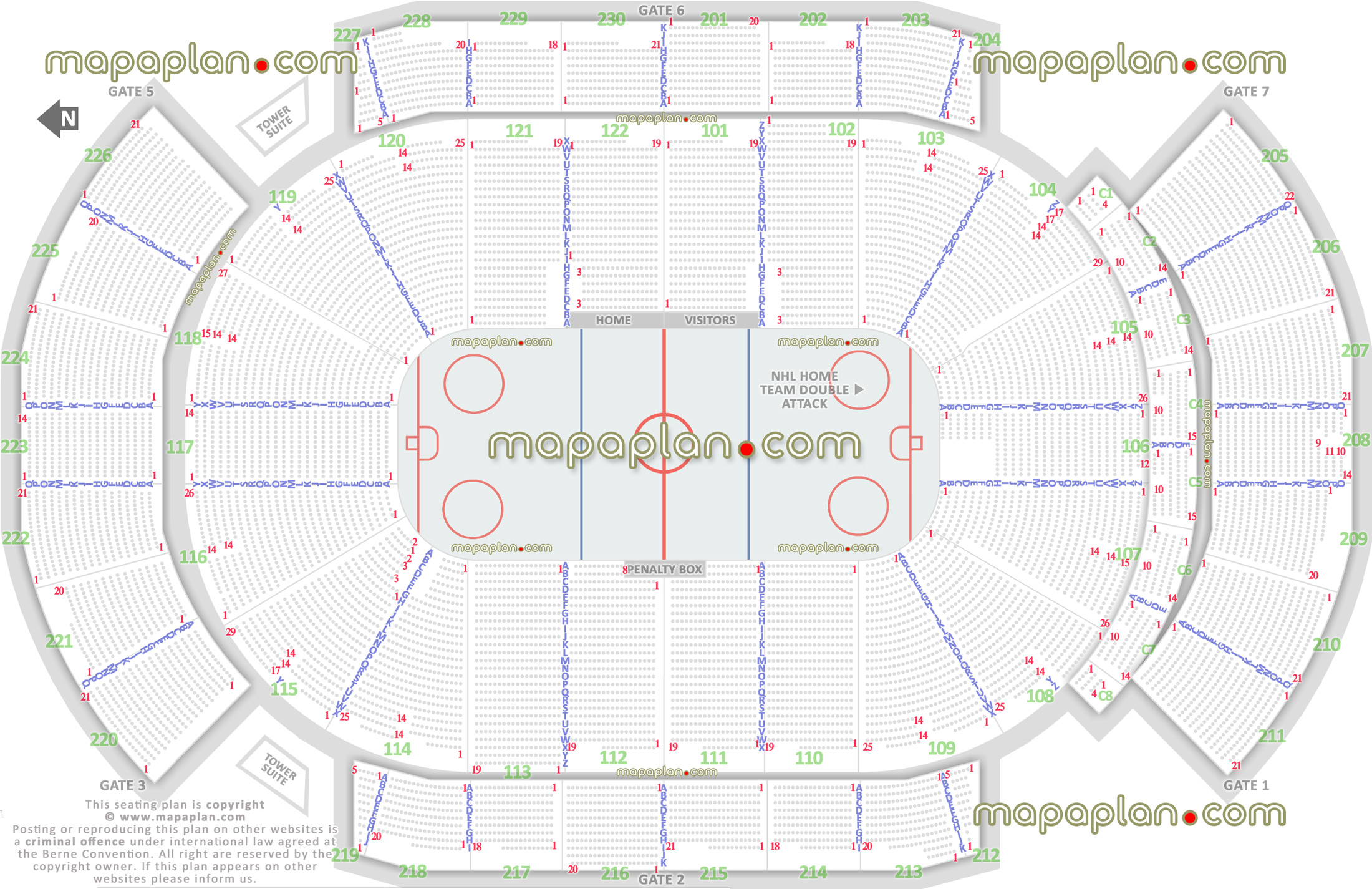 Coyotes Seating Chart