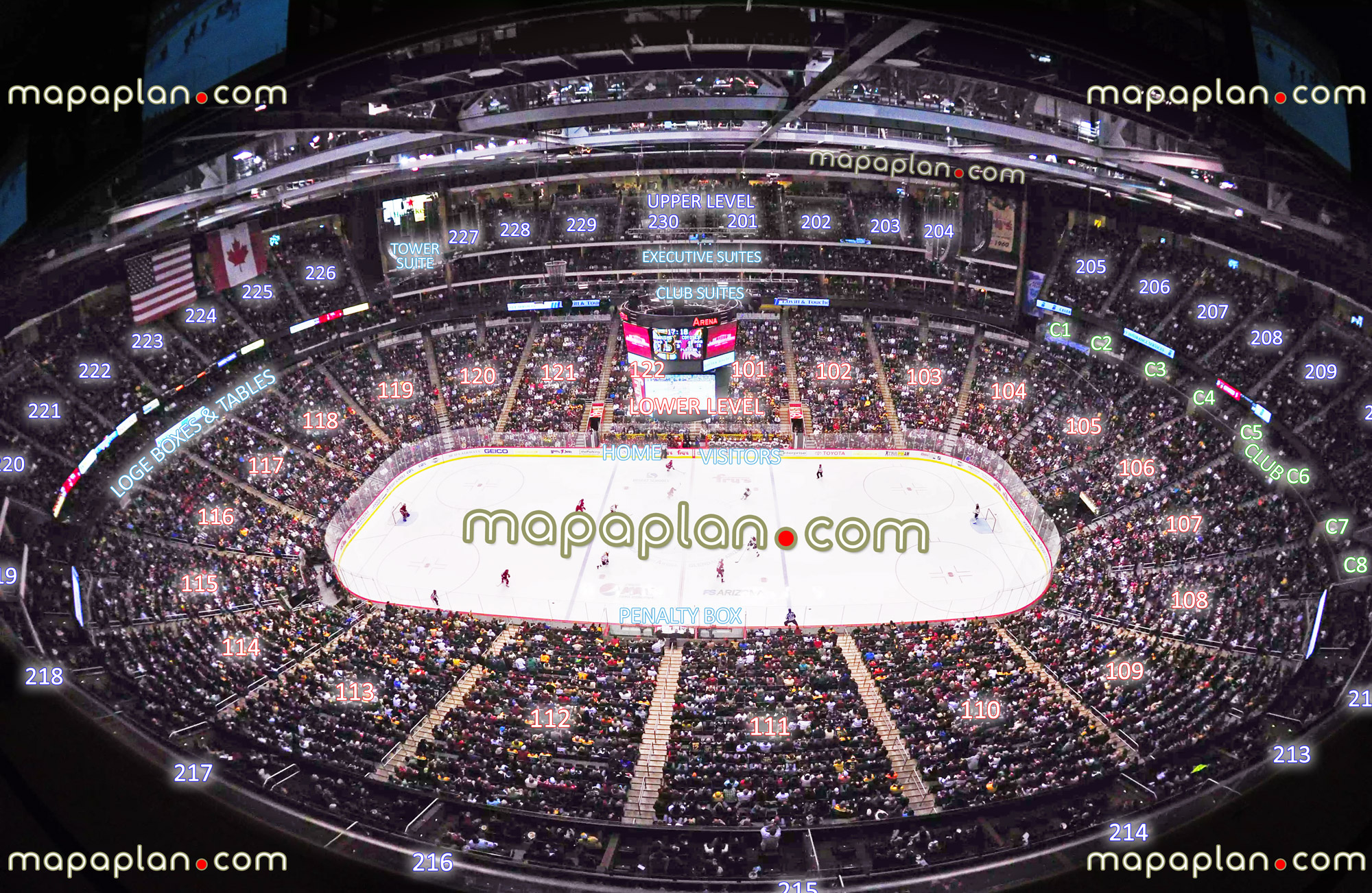 Gila River Arena Virtual Seating Chart