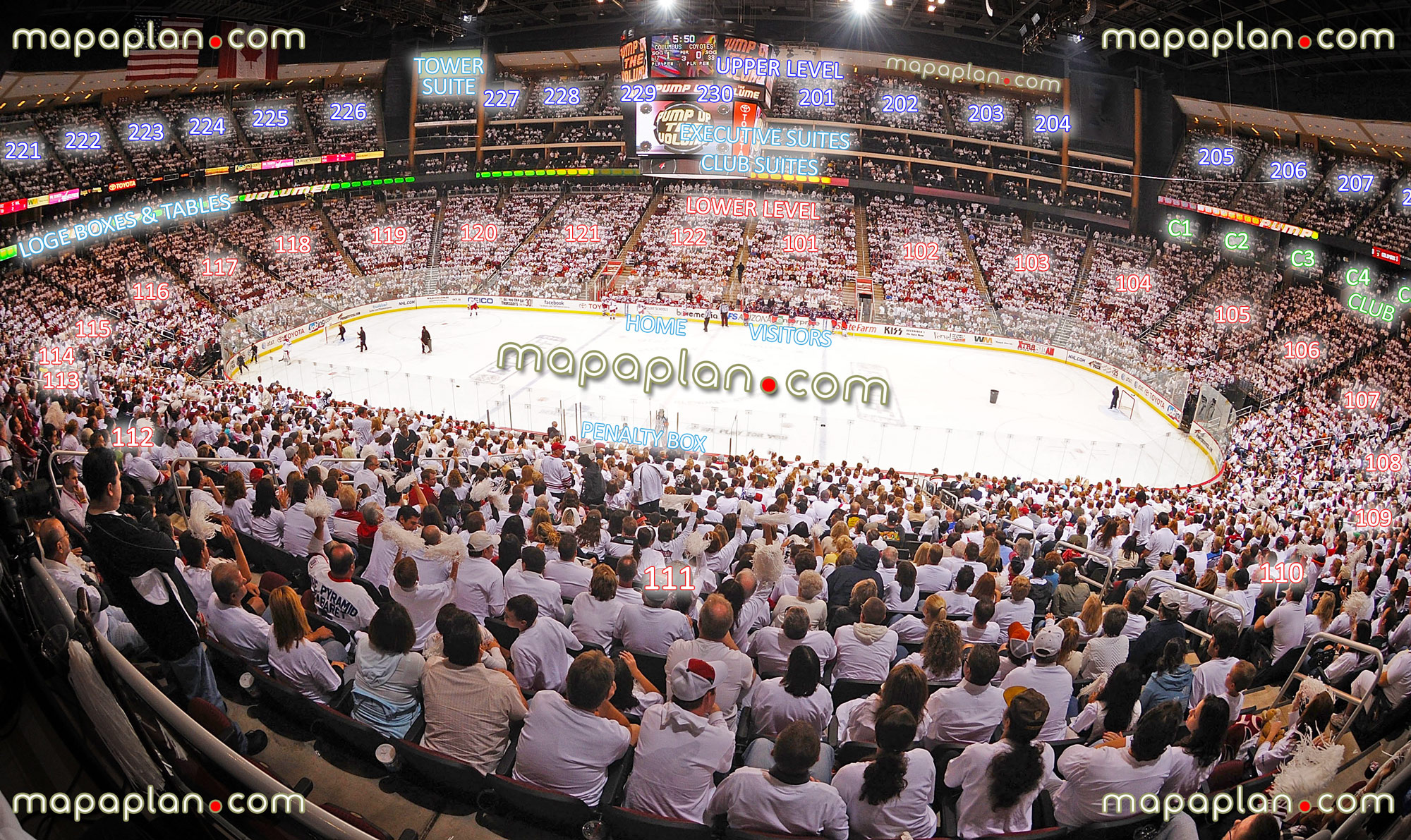 Coyotes Seating Chart 3d