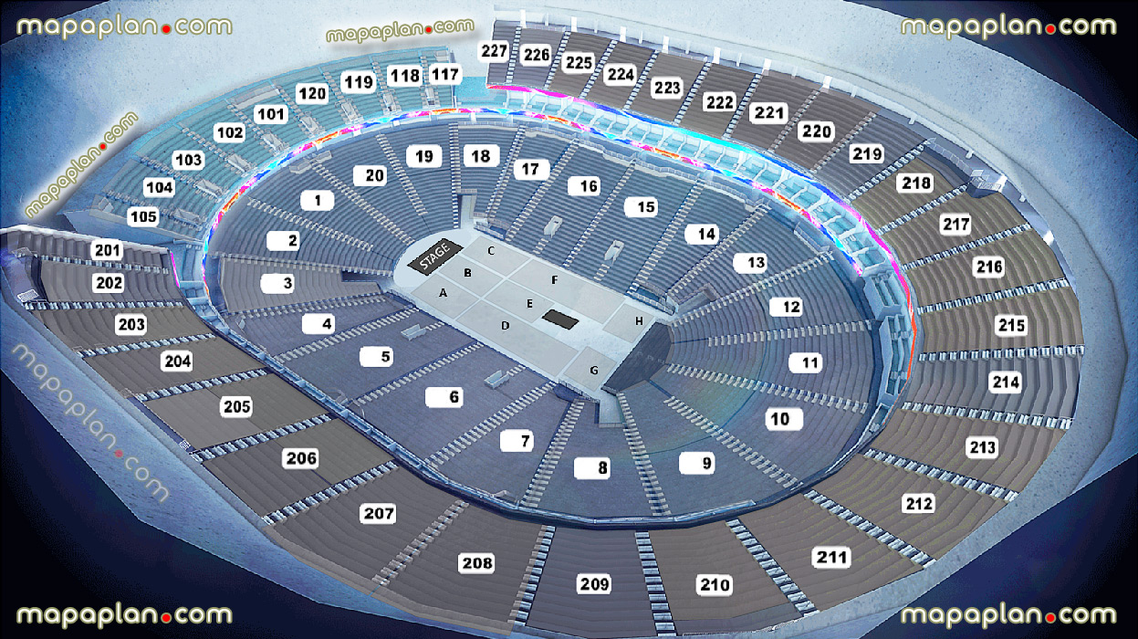 New T-Mobile Arena MGM-AEG seat & row numbers detailed ...
