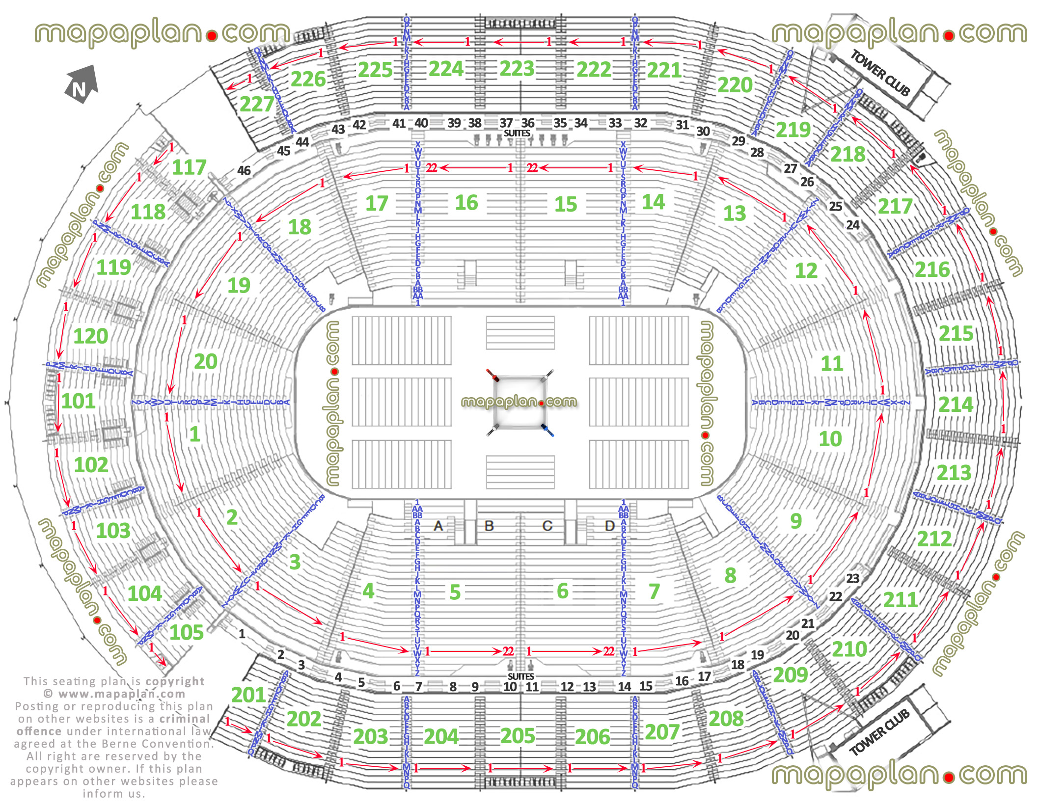 T Mobile Arena Seating Chart Wwe